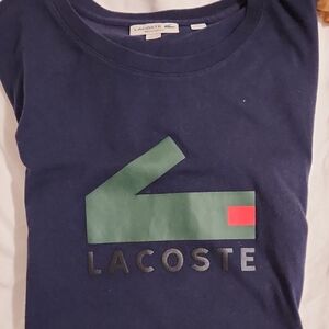 Lacoste Blue and Green Short Sleeve Tees